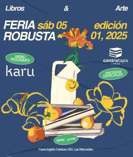 Portada Feria Robusta - libros y artesanía