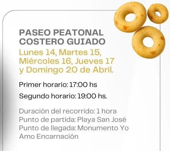 Portada PASEO PEATONAL COSTERO GUIADO - SEMANA SANTA EN ENCARNACIÓN