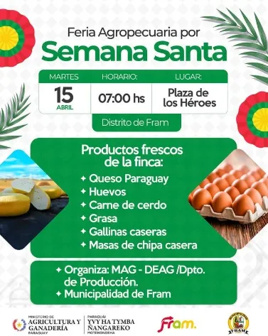 Portada FERIA AGROPECUARIA POR SEMANA SANTA EN FRAM