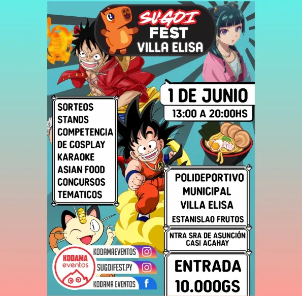 Portada SUGOI FEST - VILLA ELISA