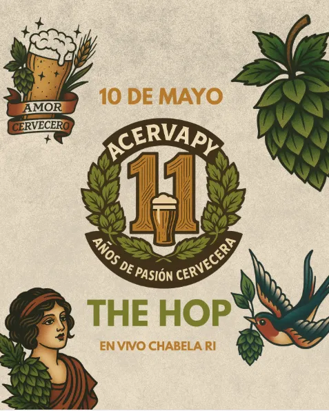 Fondo THE HOP - ACERVAPY 4 AÑOS DE PASION CERVECERA