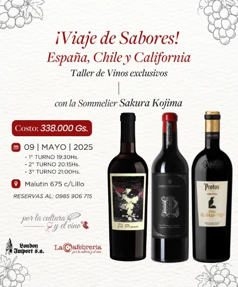 Fondo VIAJE DE SABORES - ESPAÑA, CHILE Y CALIFORNIA