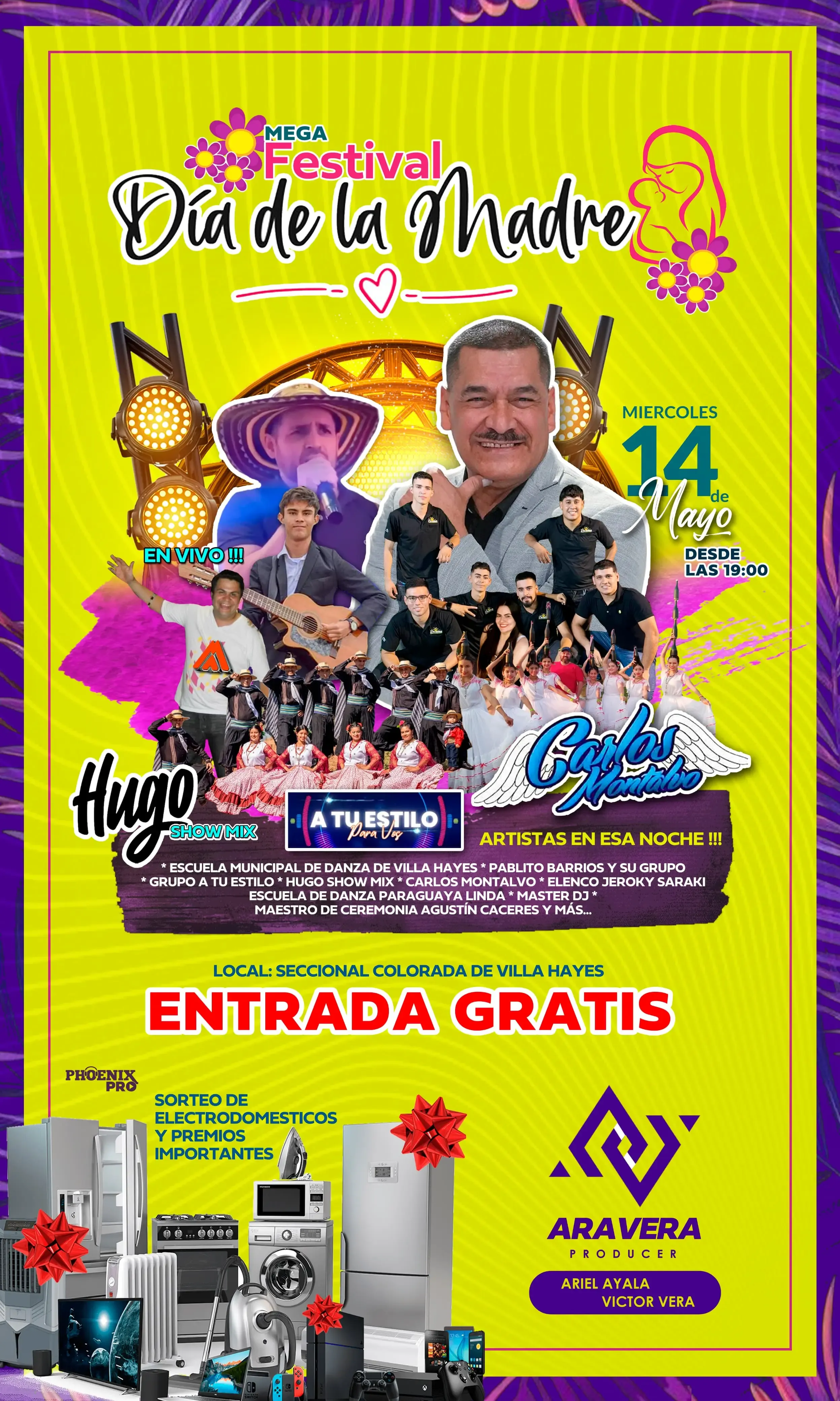 Fondo MEGA FESTVAL - DIA DE LAS MADRES