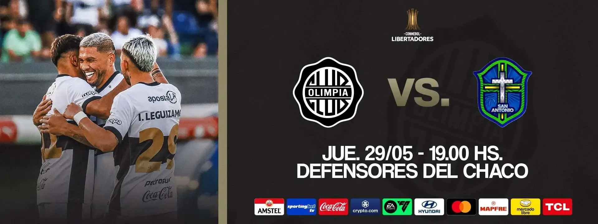 Fondo OLIMPIA VS SAN ANTONIO
