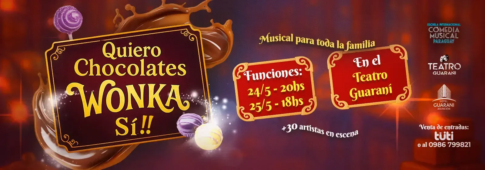 Fondo QUIERO CHOCOLATES WONKA SI!!!