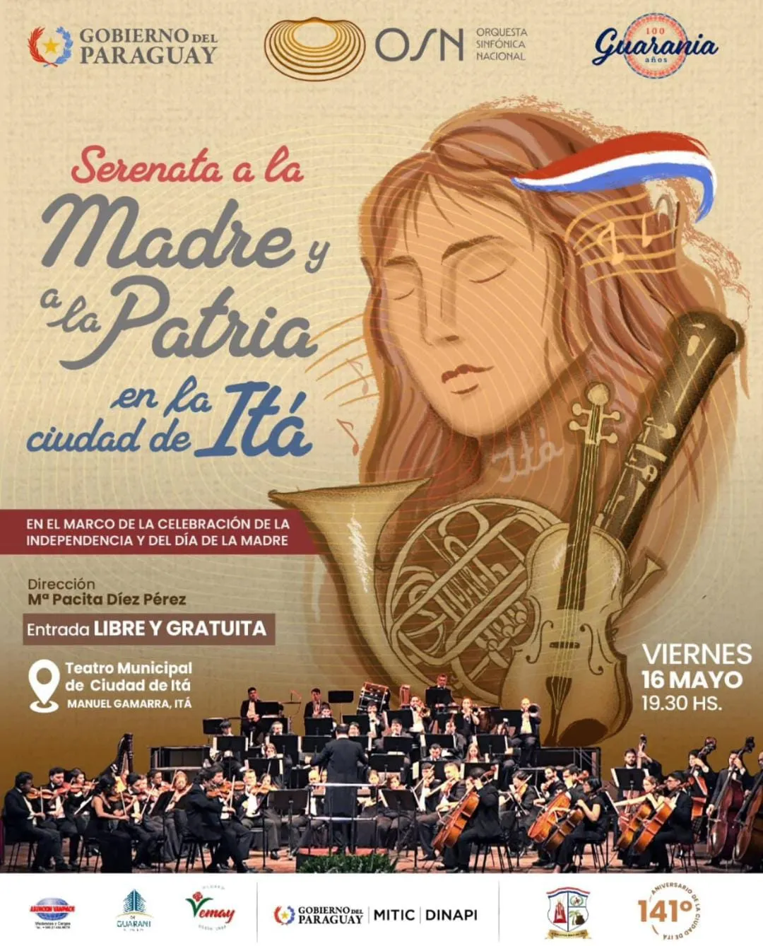 Fondo SERENATA A LA MADRE Y A LA PATRIA EN LA CIUDAD DE ITA