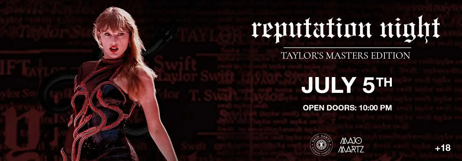 Portada REPUTATION NIGHT