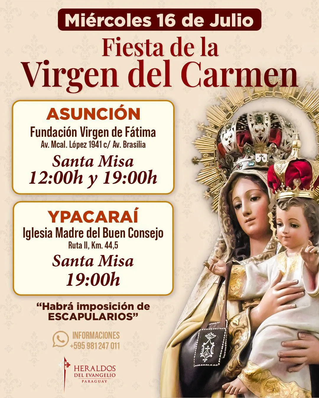 Portada FIESTA DE LA VIRGEN DEL CARMEN