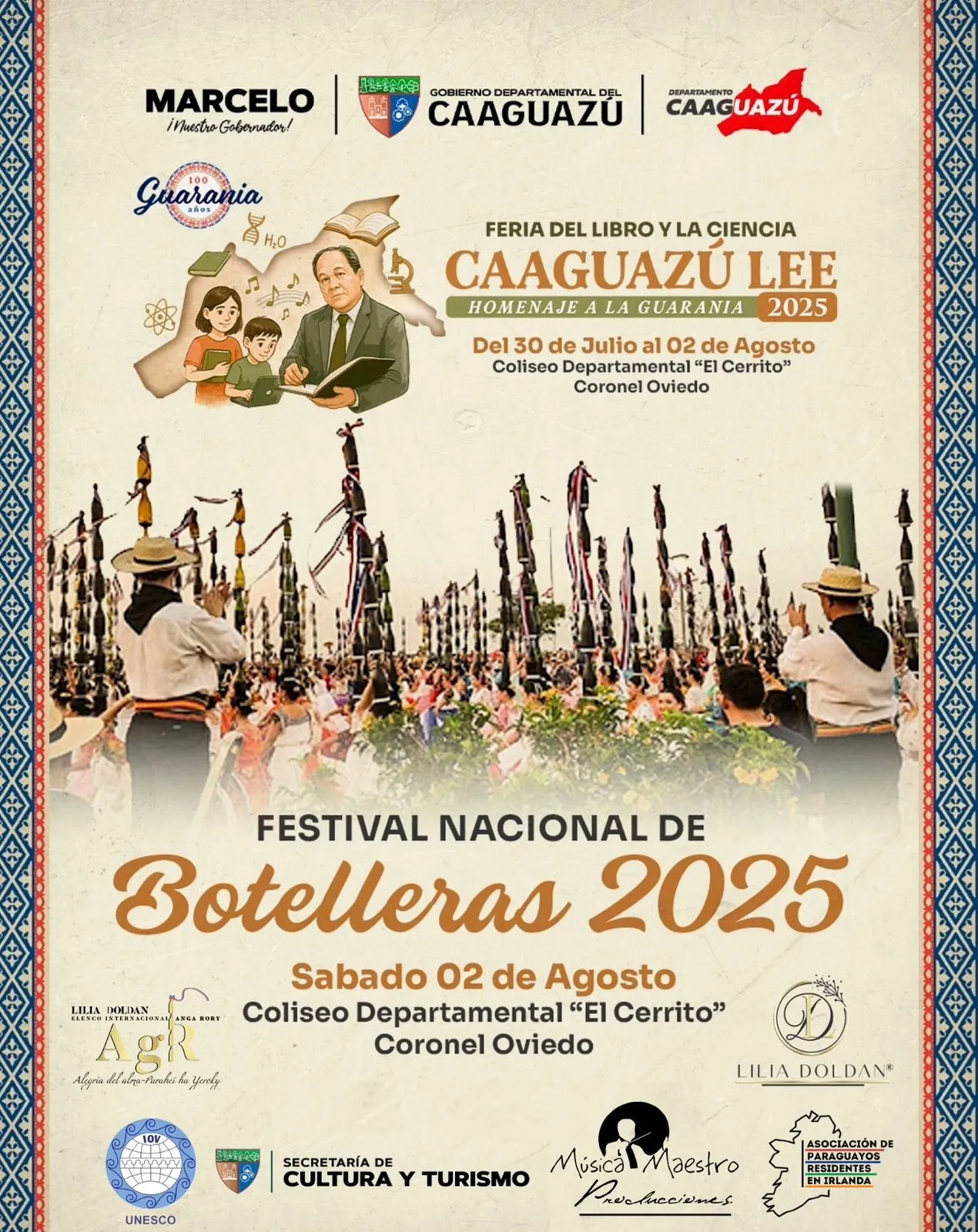 Portada FERIA DE LIBRO Y LA CIENCIA CAAGUAZU LEE