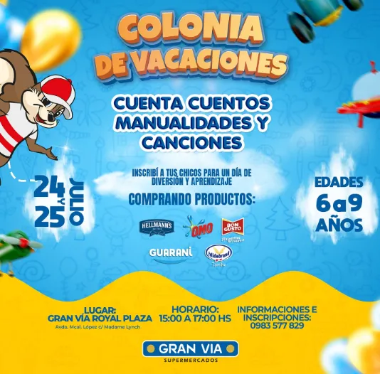 Fondo COLONIA DE VACACIONES - GRAN VIA SUPERMERCADOS