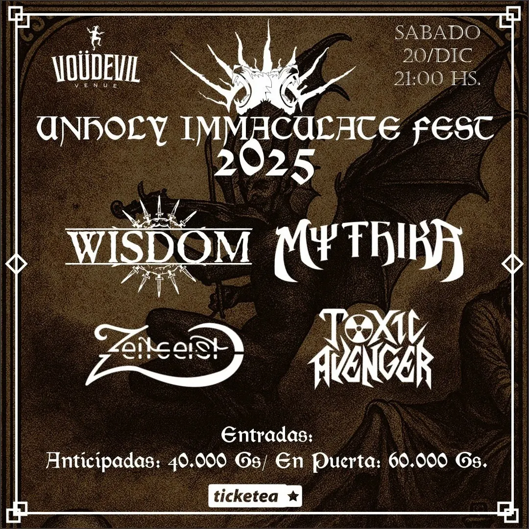 Fondo UNHOLY IMMACULATE FEST 2025