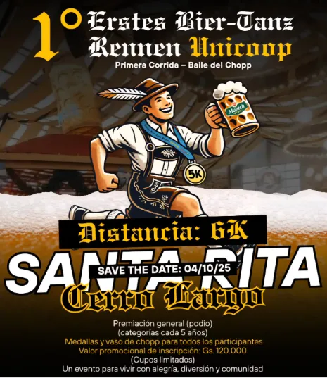 Fondo PRIMERA CORRIDA BAILE DEL CHOPP 2025!