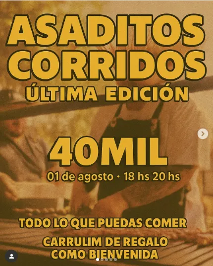 Portada ASADITOS CORRIDOS ULTIMA EDICION - TERRITORIO CHOPP