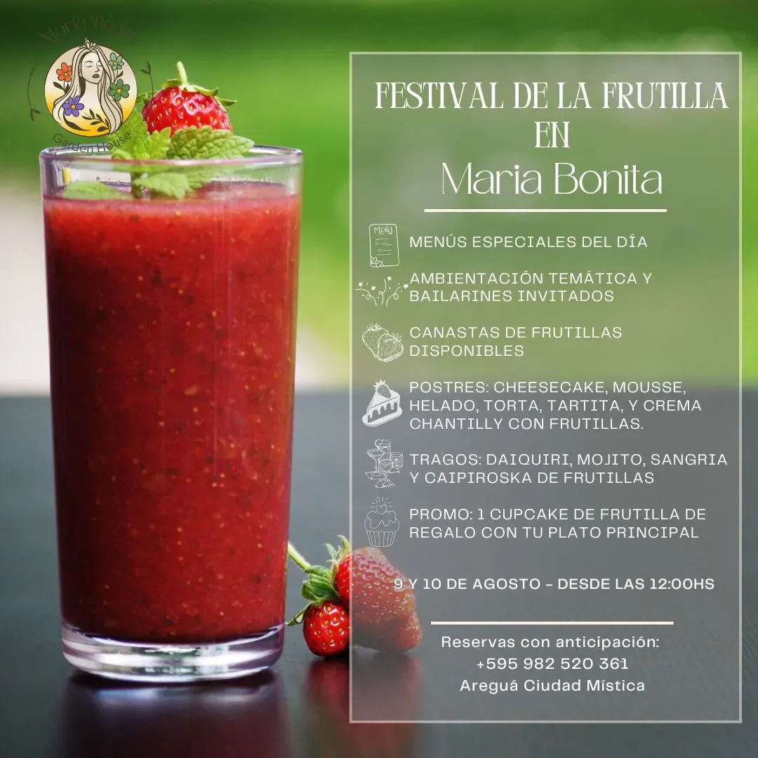 Portada FESTIVAL DE LA FRUTILLA EN MARIA BONITA