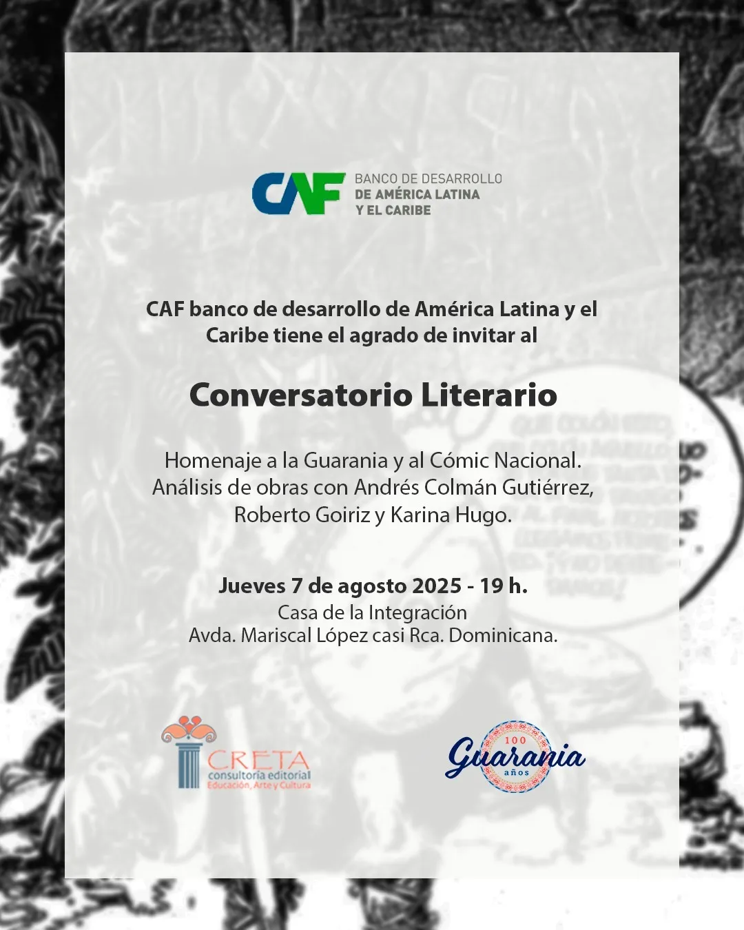 Portada CONVERSATORIO LITERARIO