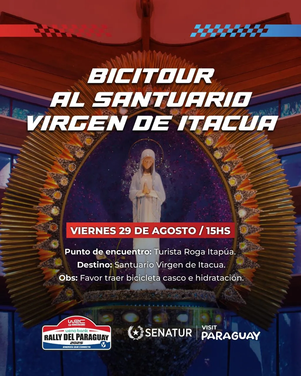 Portada BICITOUR AL SANTUARIO VIRGEN DE ITACUA