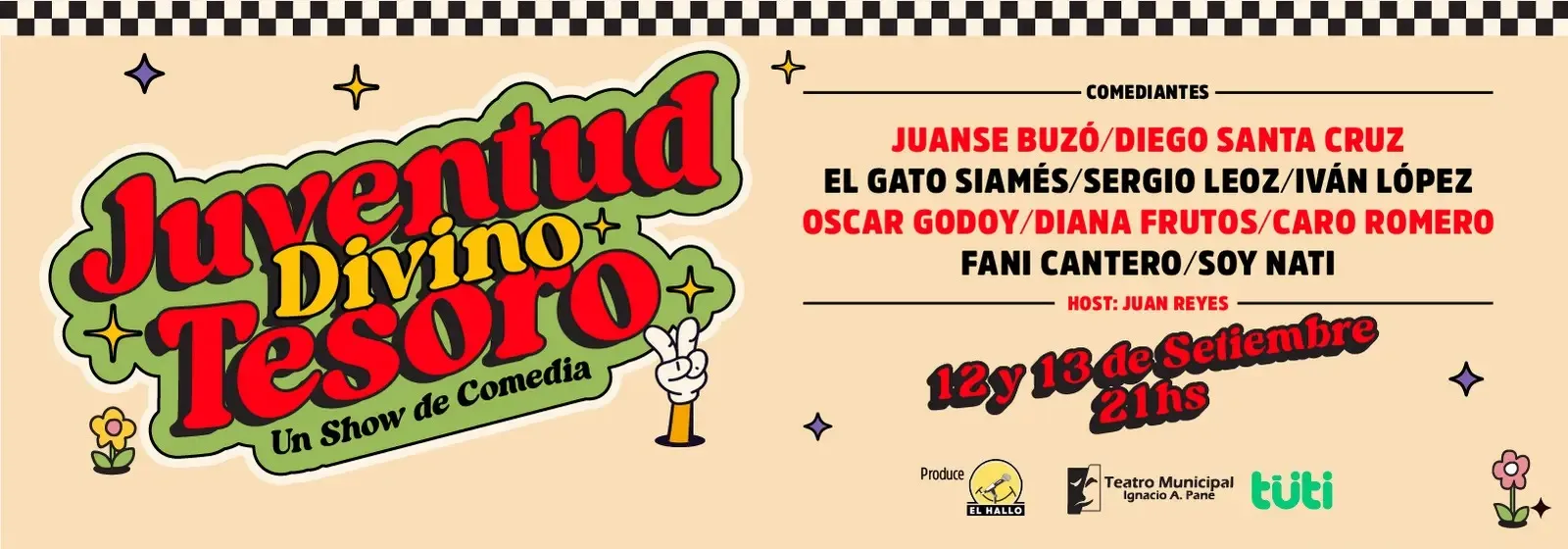Fondo JUVENTUD DIVINO TESORO – UN SHOW DE COMEDIA