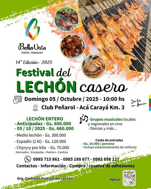 Portada 14° FESTIVAL DEL LECHÓN CASERO.