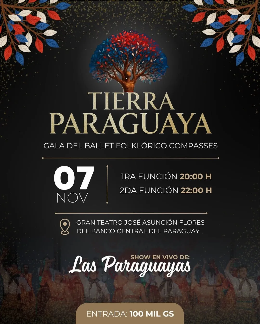 Fondo TIERRA PARAGUAYA - GALA DE BALLET FOLKLORICO COMPASSES