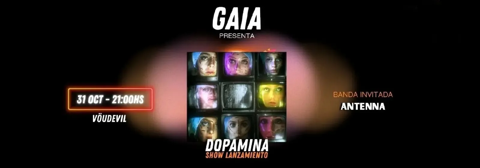Portada Gaia - Dopamina EN VIVO