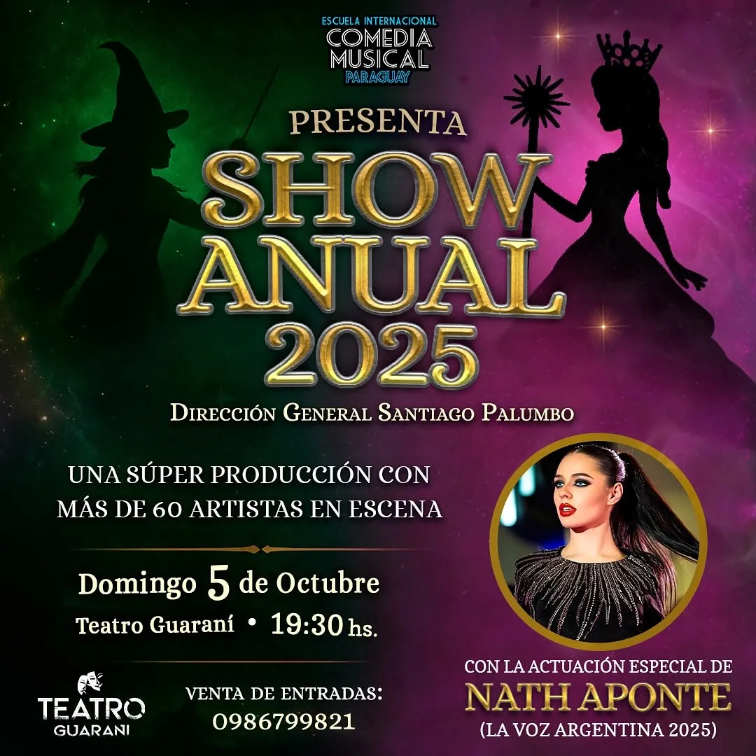 Portada SHOW ANUAL 2025 - COMEDIA MUSICAL PARAGUAY