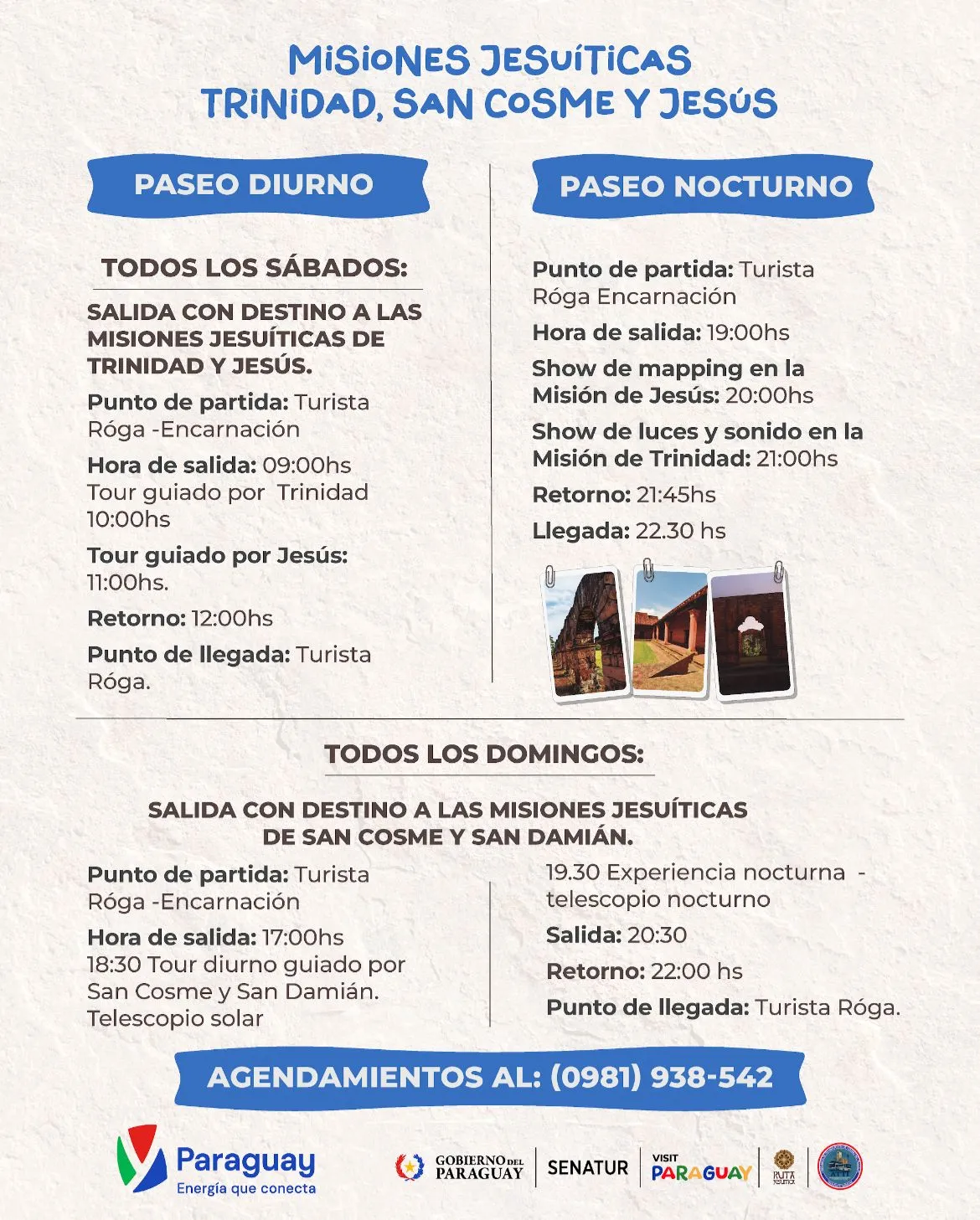 Fondo CONOCE LAS MISIONES JESUÍTICA DE TRINIDAD Y JESÚS!