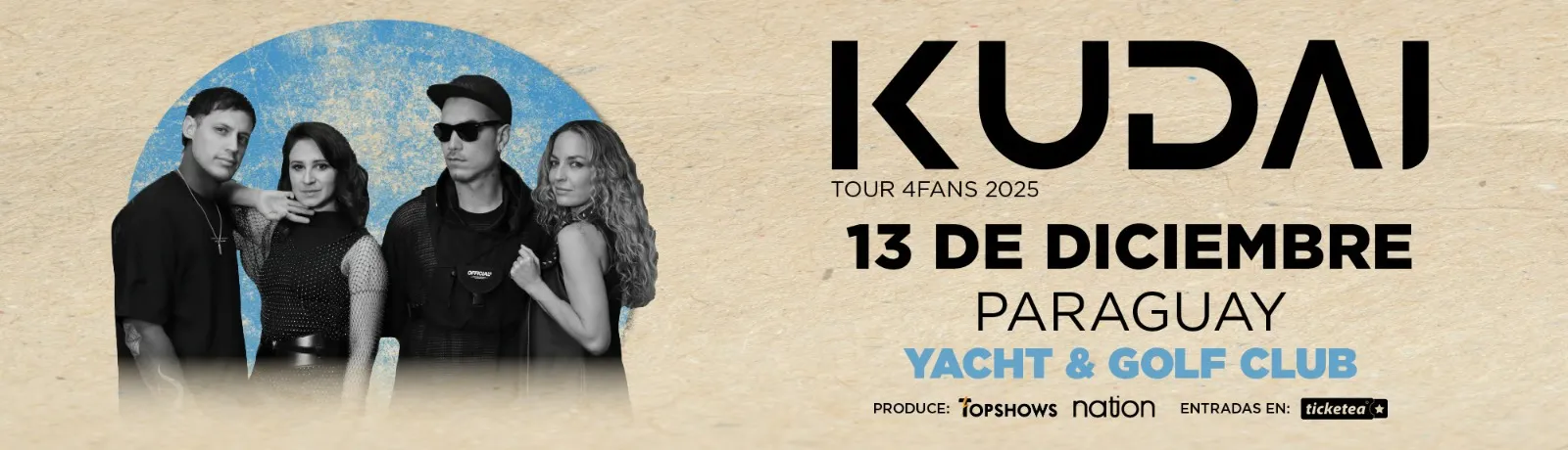 Portada KUDAI TOUR 4FANS 2025