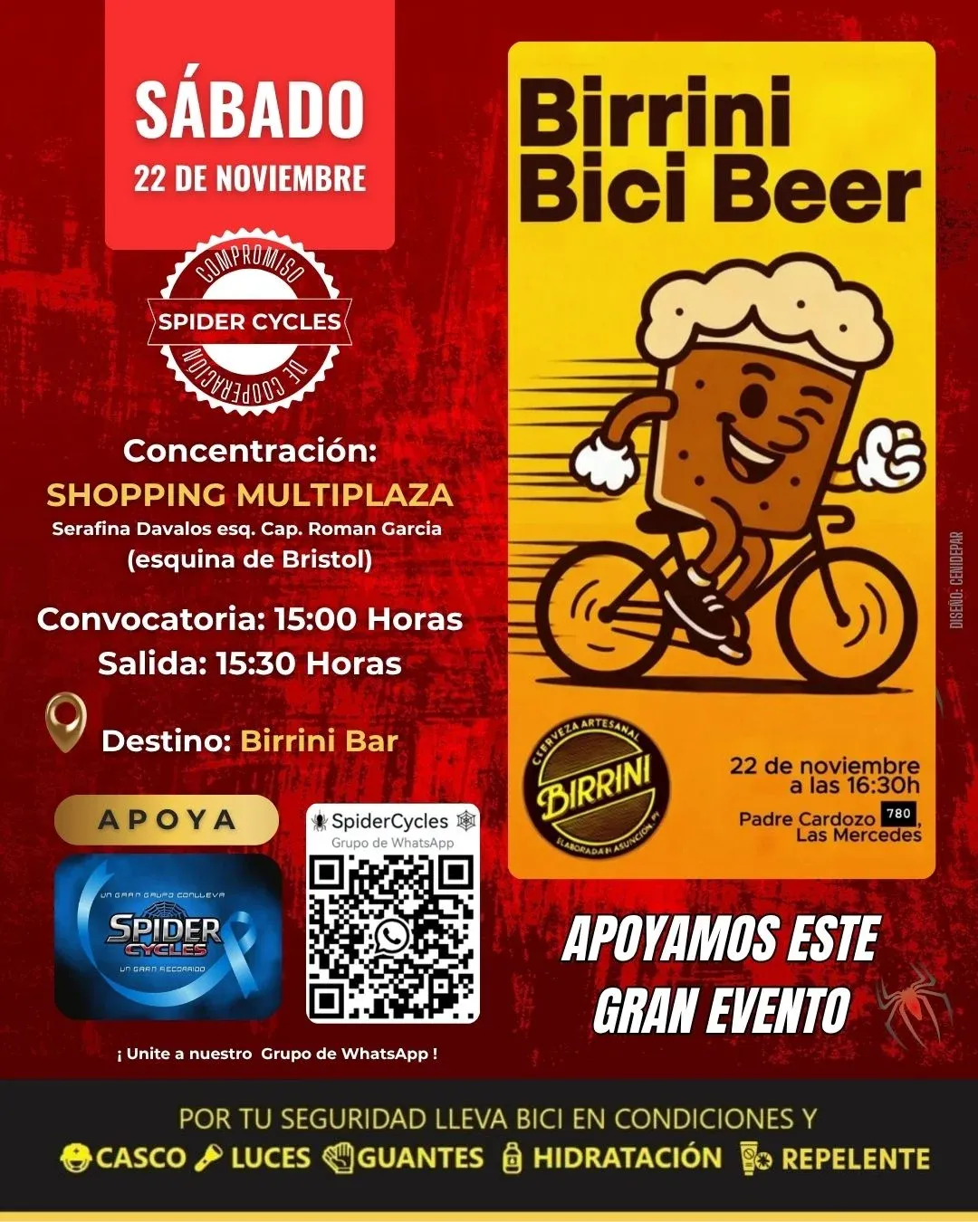 Fondo BIRRINI BICI BEER - SPIDER CYCLES