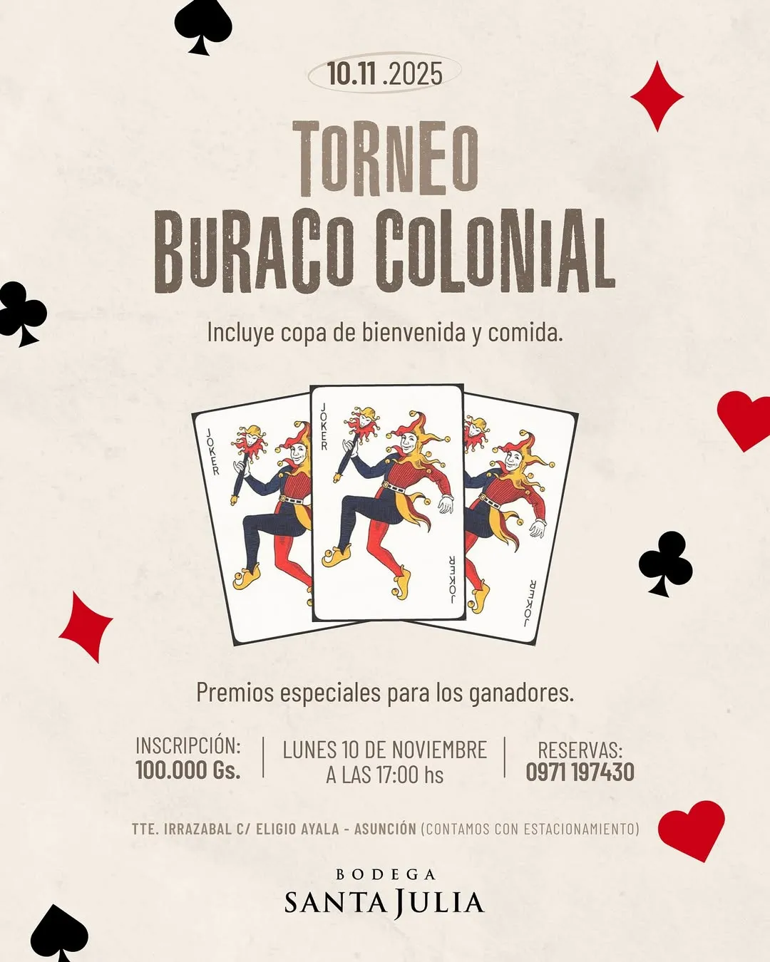Portada PRIMER TORNEO BURACO COLONIAL