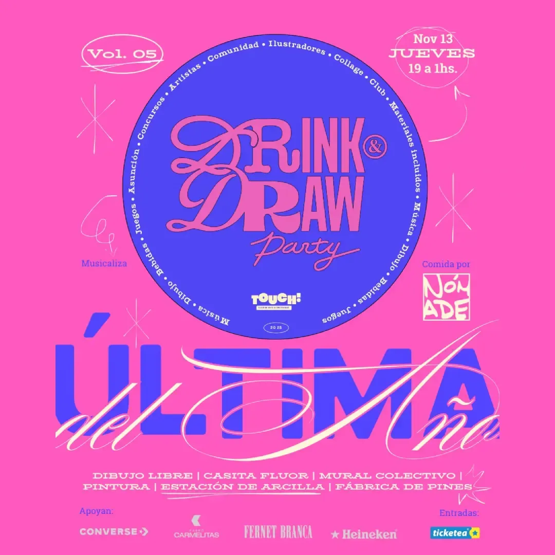 Portada DRINK DRAW PARTY - ULTIMA DEL AÑO