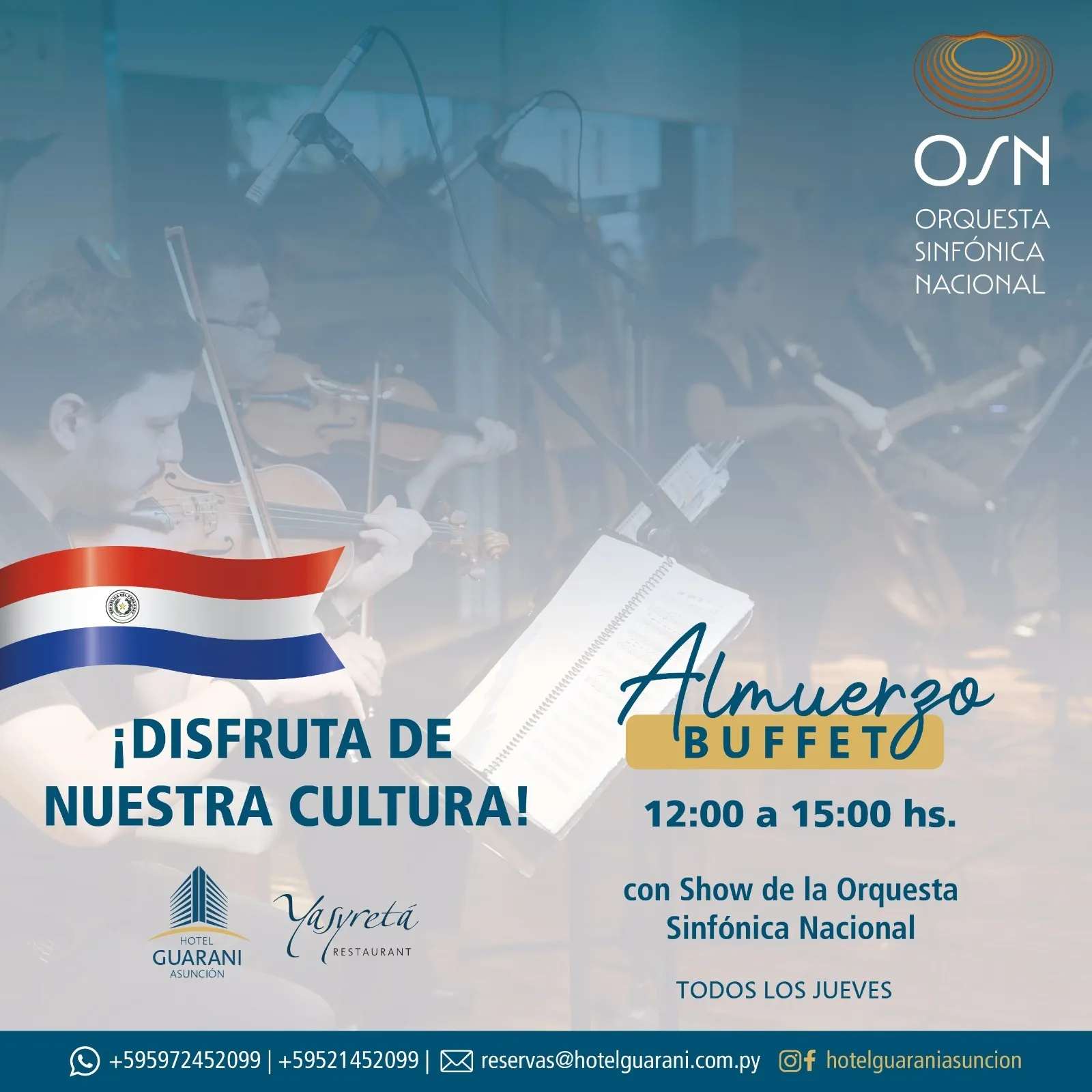 Background ALMUERZO CON LA ORQUESTA SINFONICA NACIONAL