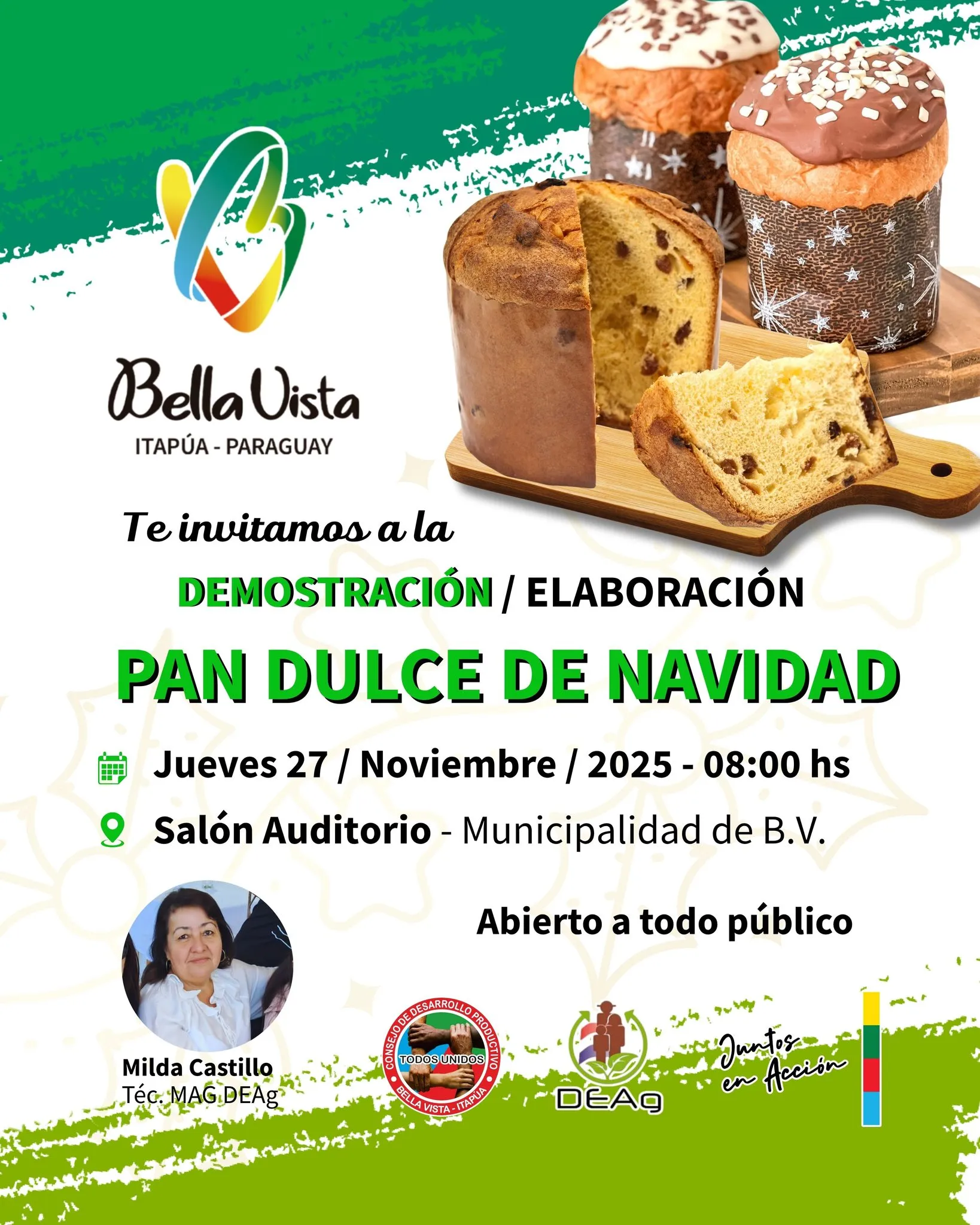 Portada DEMOSTRACION / ELABORACION - PAN DULCE DE NAVIDAD