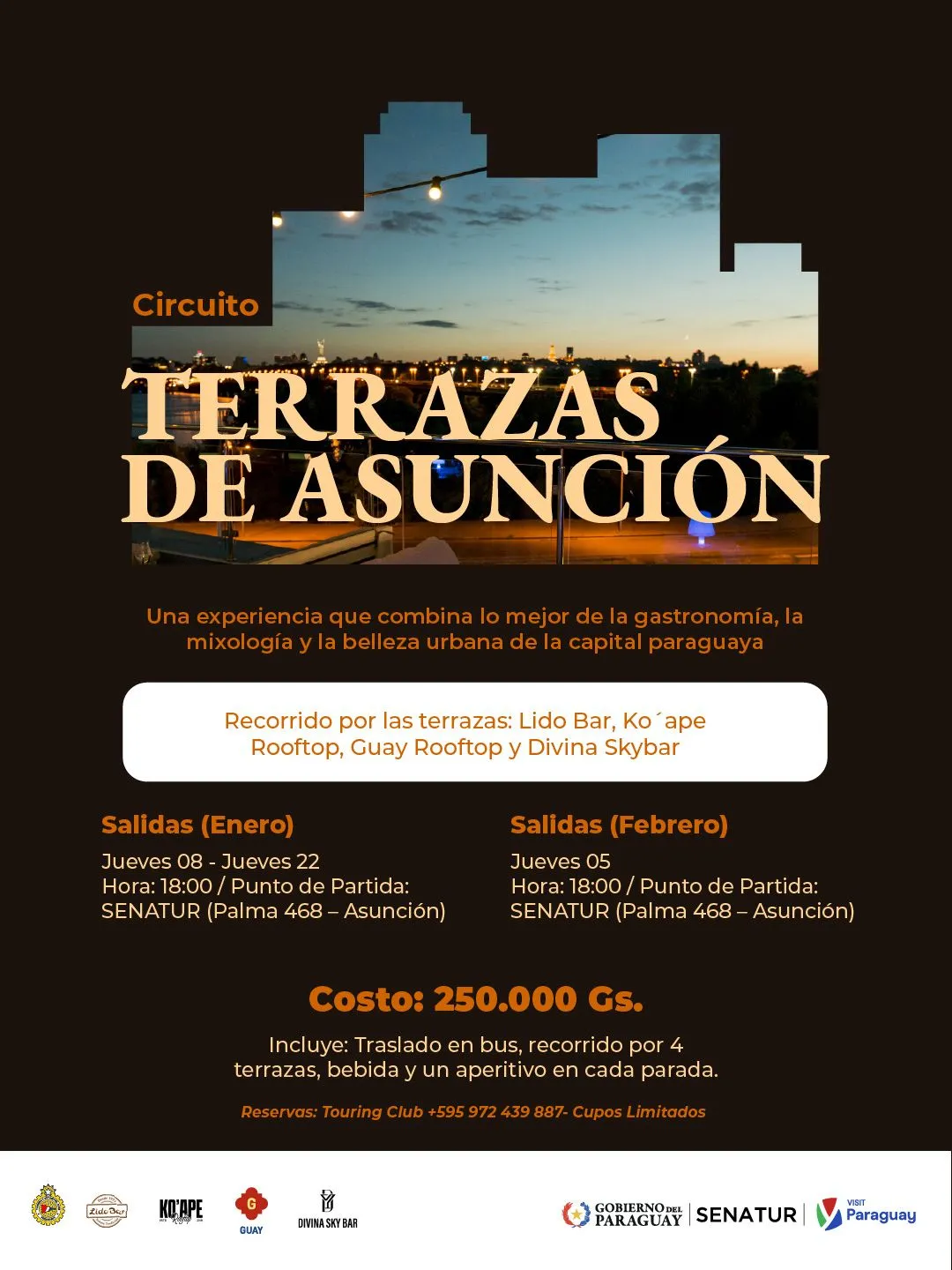 Portada TOUR POR LAS TERRAZAS DE ASUNCIÓN