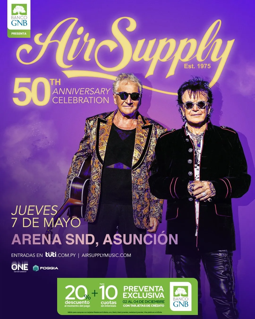 Portada AIR SUPPLY EN CONCIERTO 2026