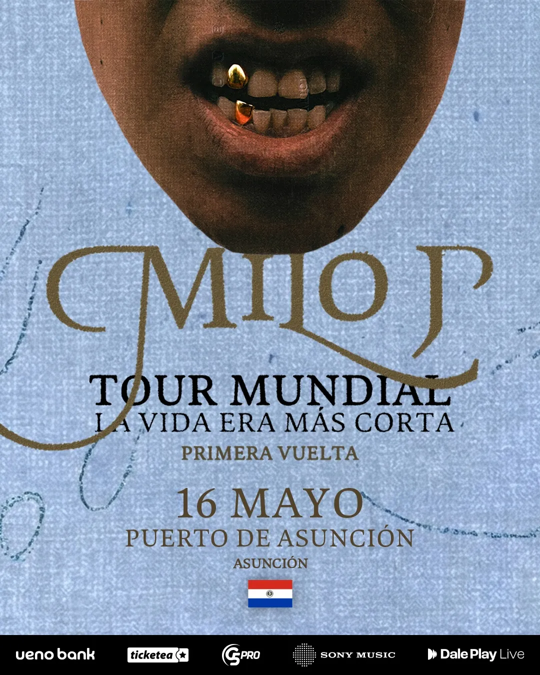 Fondo MILO J - LA VIDA ERA MAS CORTA TOUR 2026
