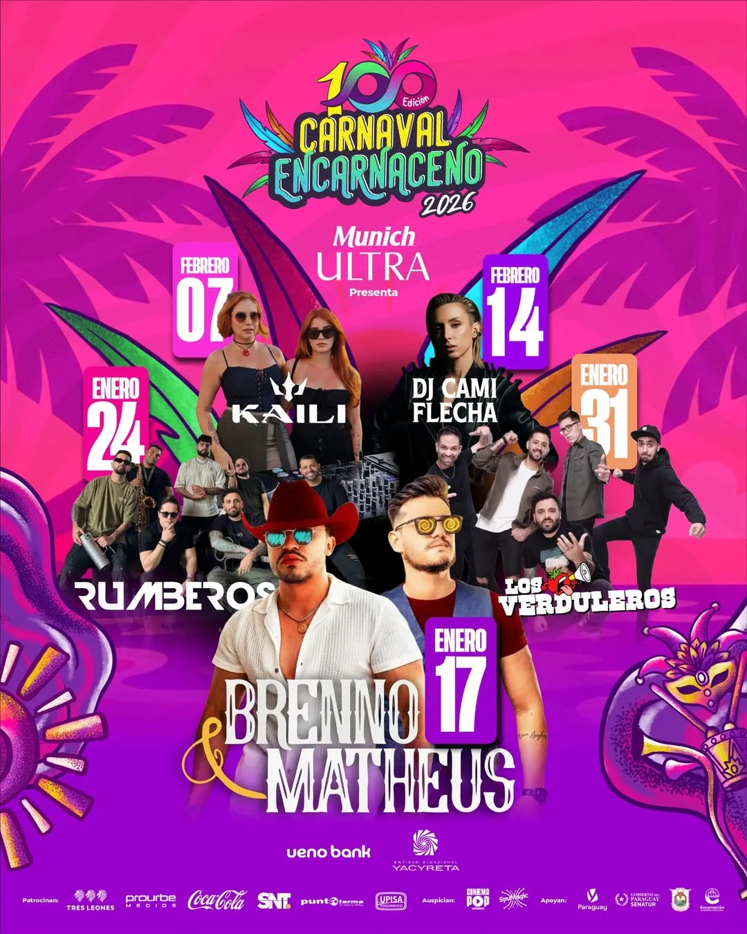 Portada EL CARNAVAL ENCARNACENO 2026 SUENA ASÍ!