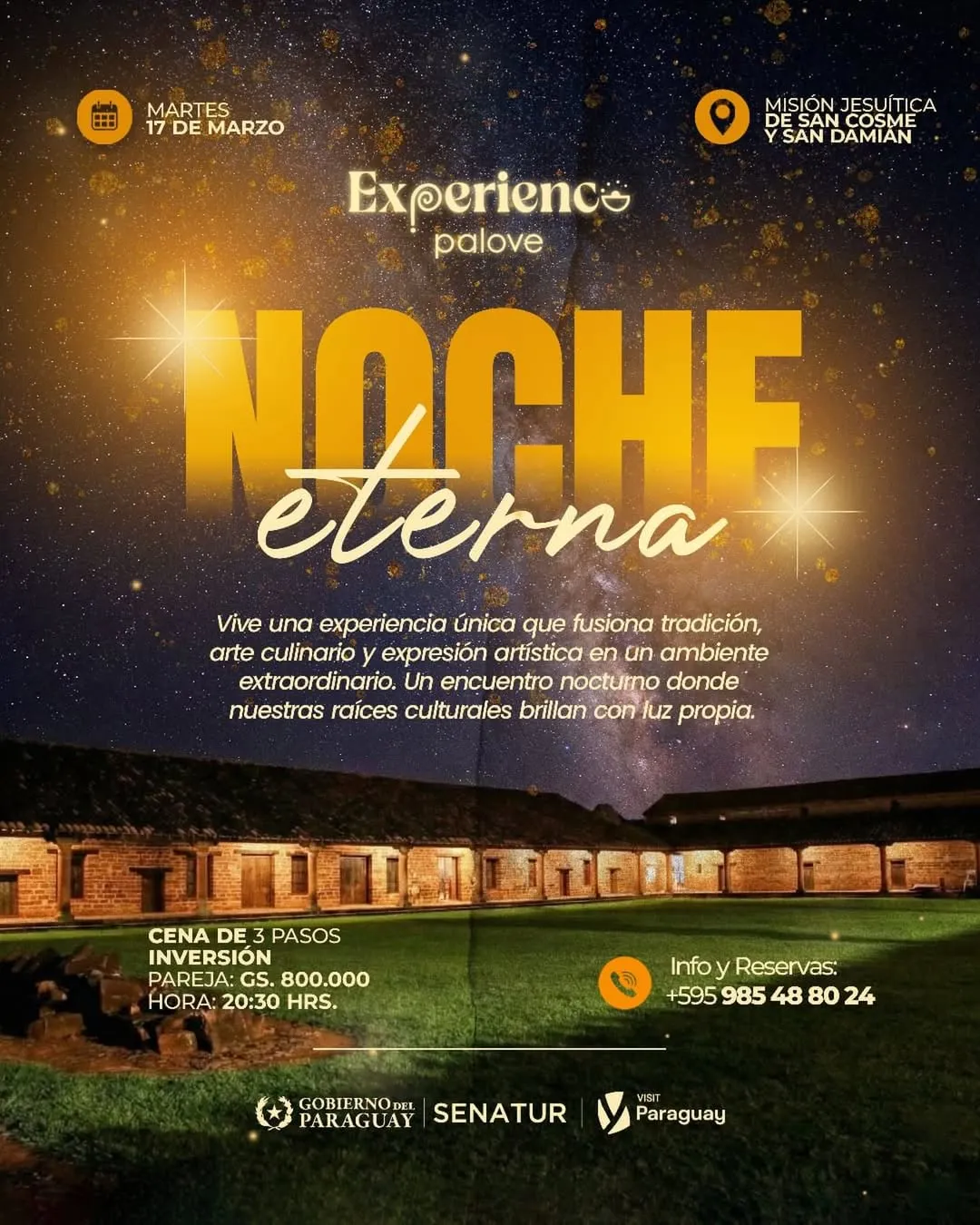 Fondo NOCHE ETERNA EN LAS MISIONES JESUÍTICAS