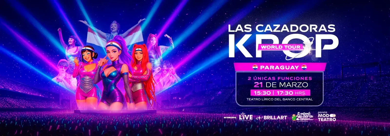 Portada LAS CAZADORAS KPOP WORDL TOUR