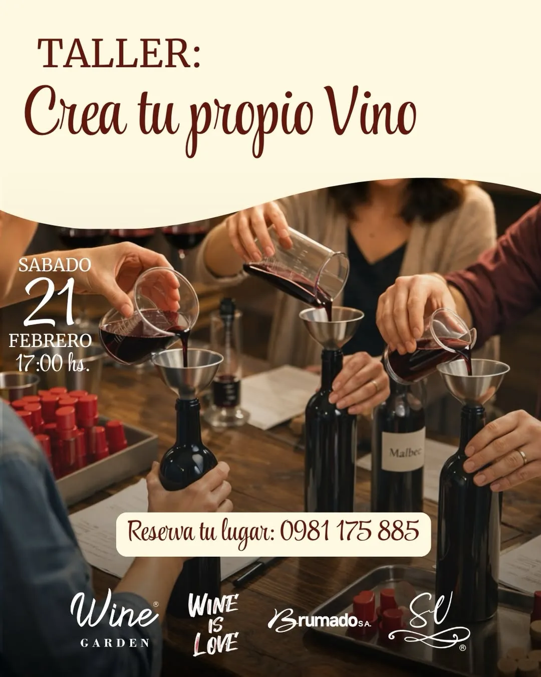 Fondo TALLER: CREA TU PROPIO VINO