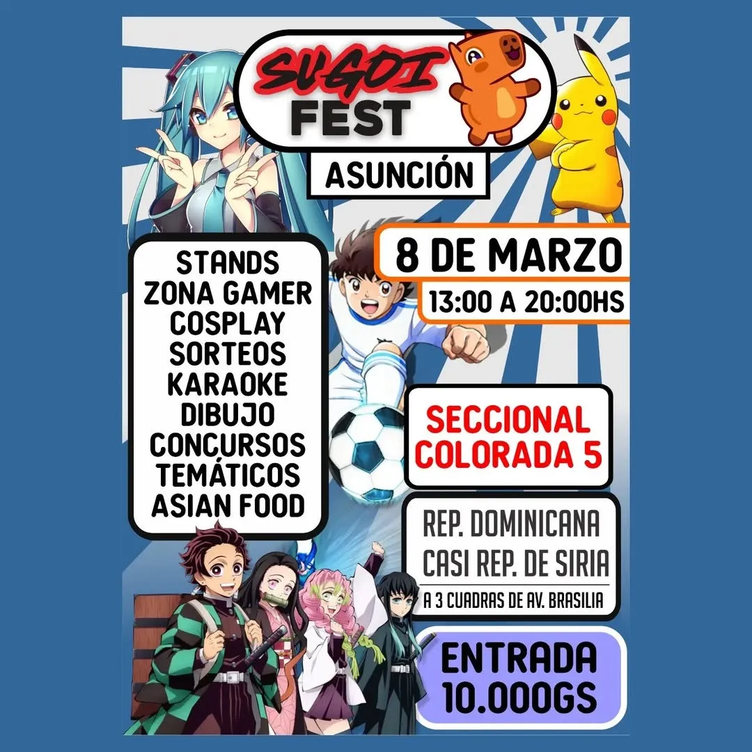 Portada SUGOI FEST - ASUNCION