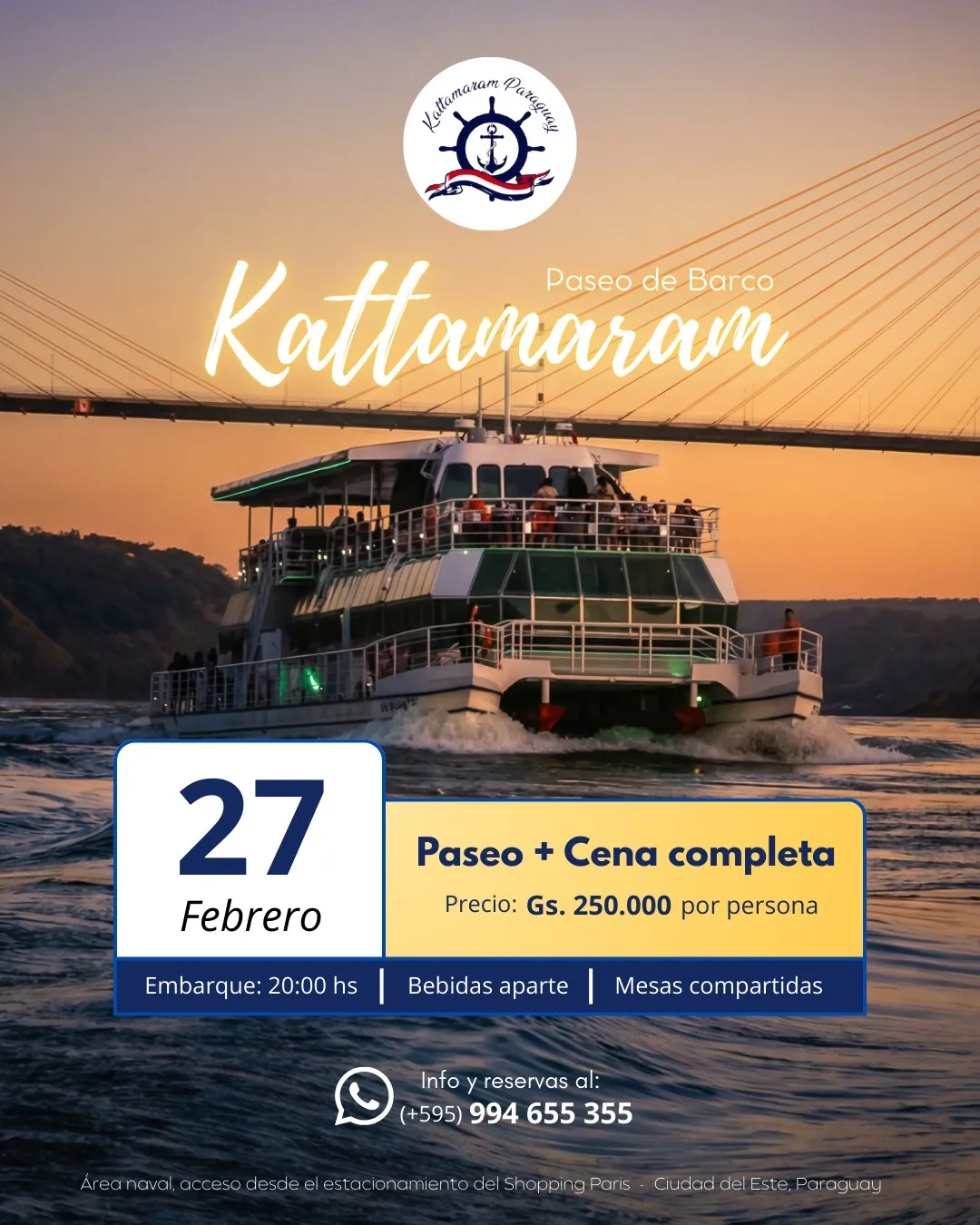 Portada PASEO NOCTURNO + CENA