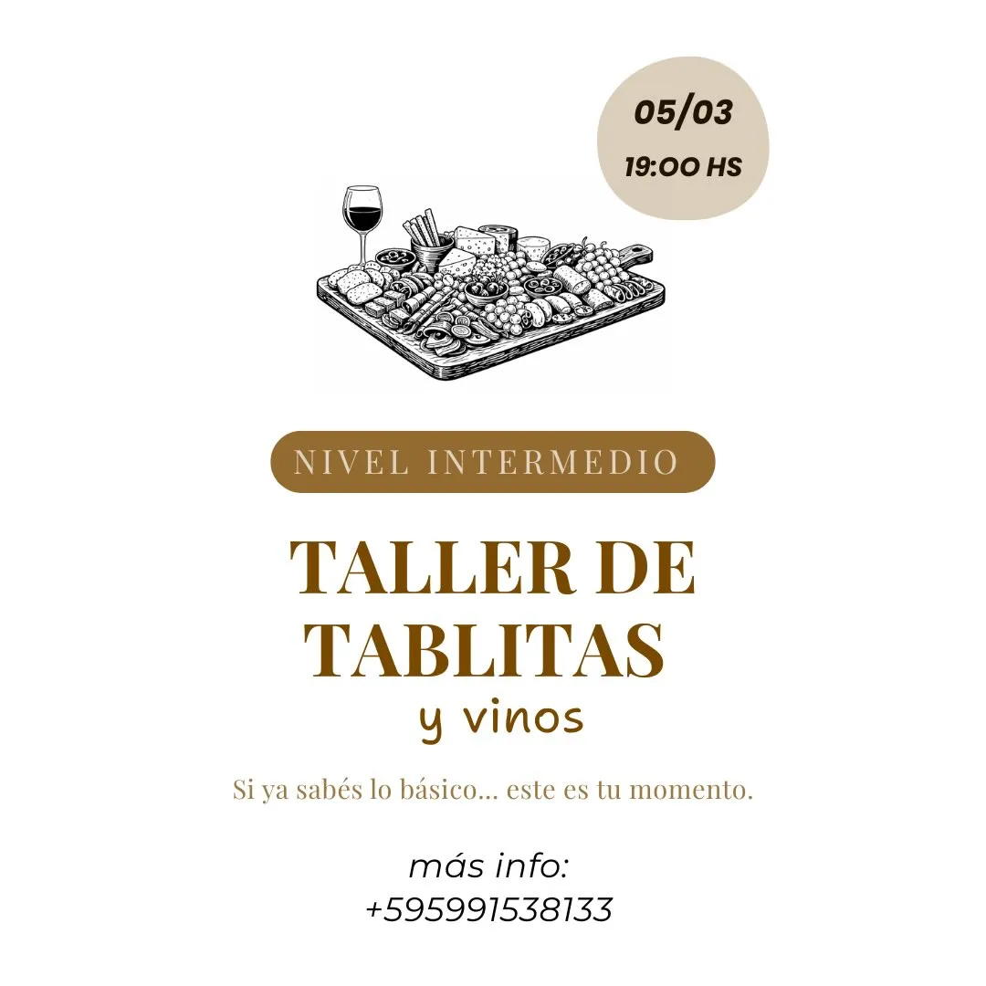Fondo TALLER DE TABLITAS Y VINO - NIVEL INTERMEDIO