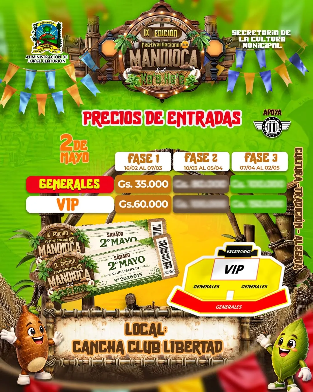 Portada FESTIVAL DE LA MANDIOCA Y EL KA’A HE’E