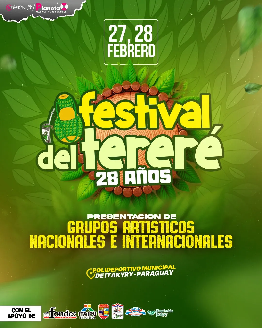 Fondo FESTIVAL DEL TERERE 2026 - ITAKYRY