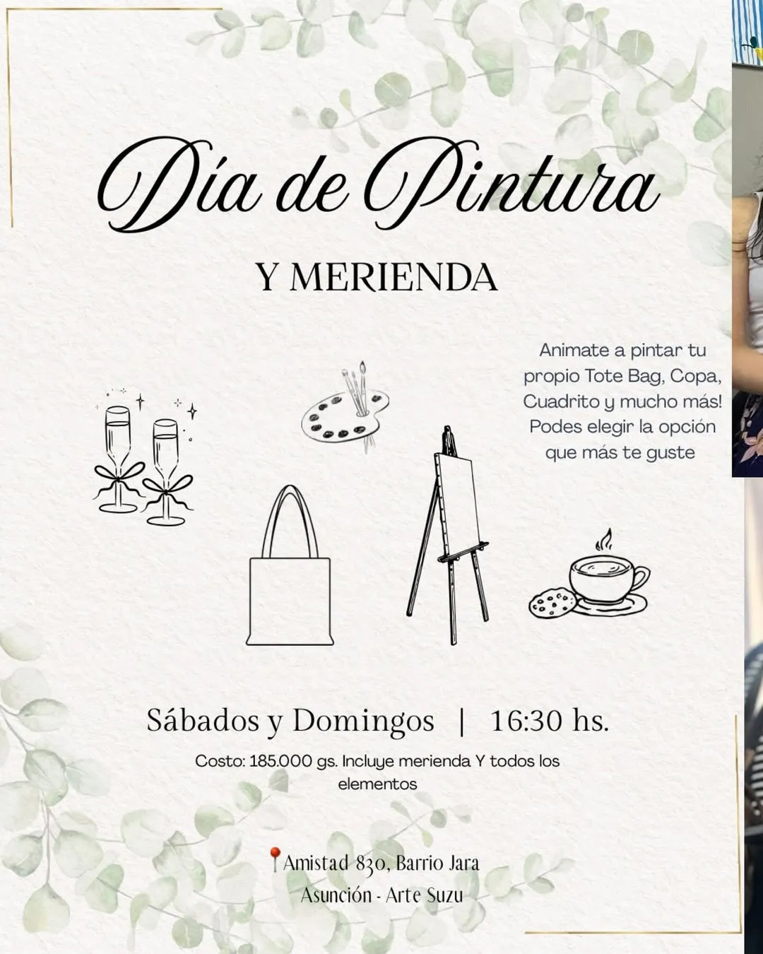 Fondo DÍA DE PINTURA Y MERIENDA - DOMINGOS