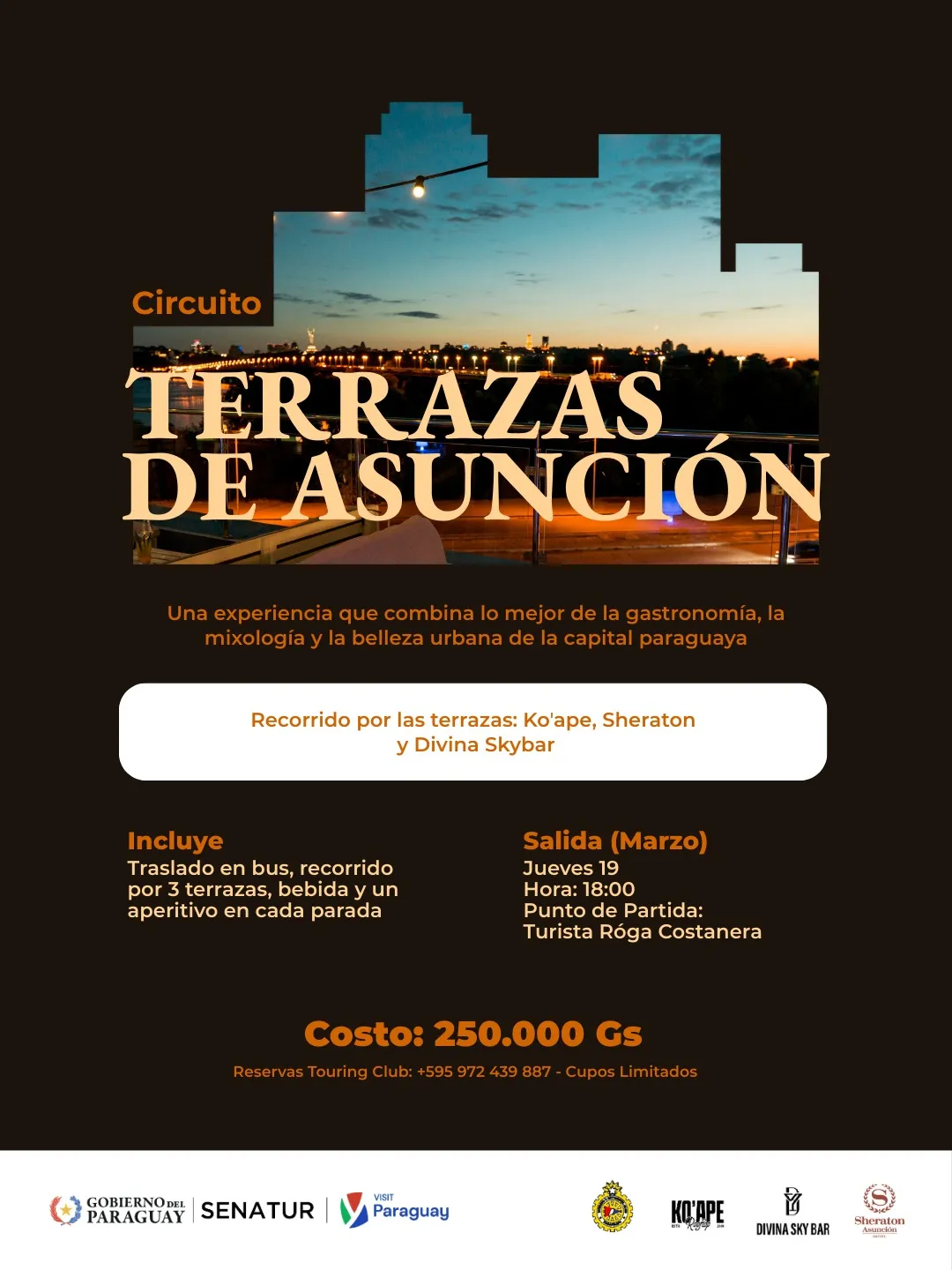 Portada TOUR POR LAS TERRAZAS DE ASUNCIÓN