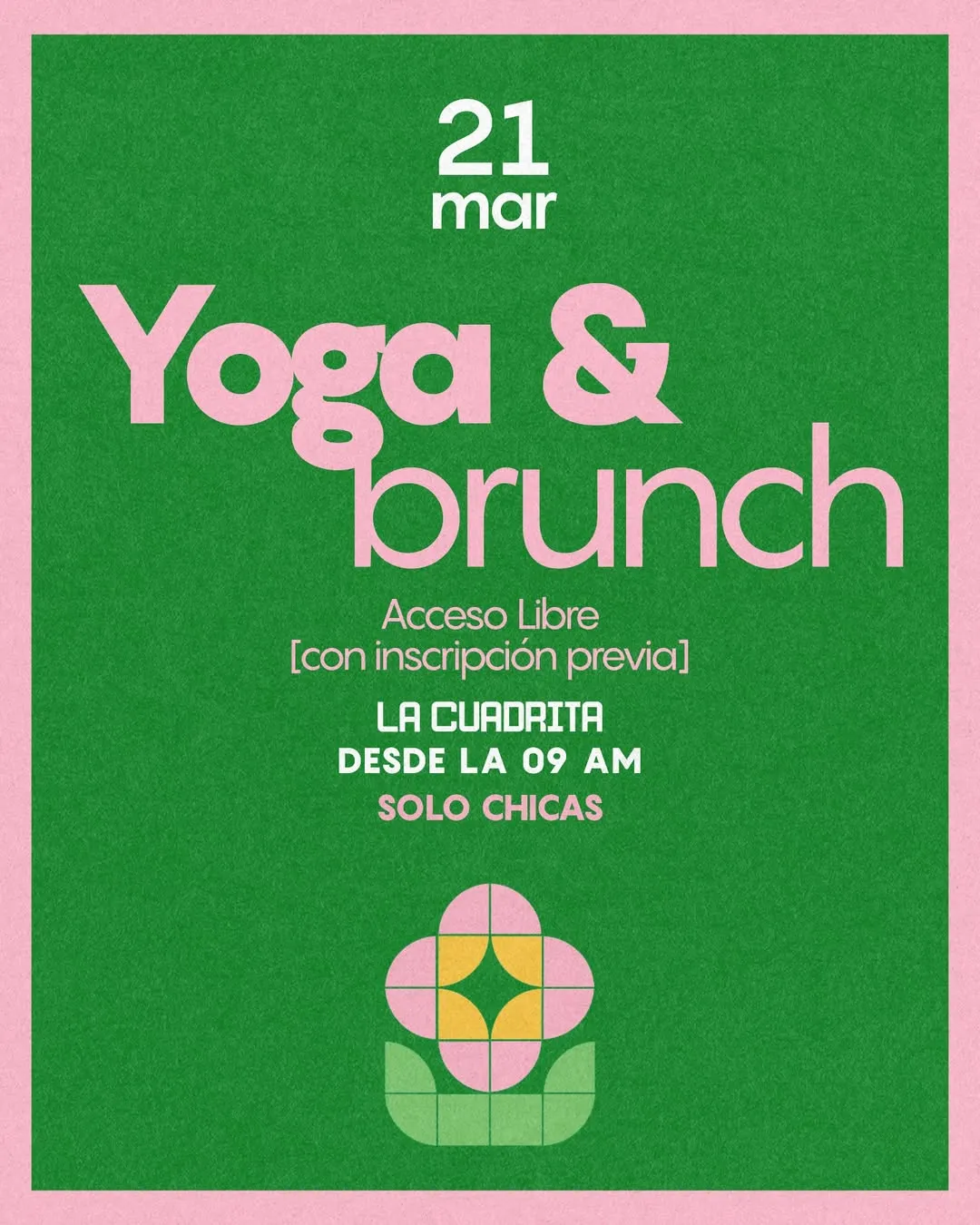 Fondo YOGA & BRUNCH EN LA CUADRITA