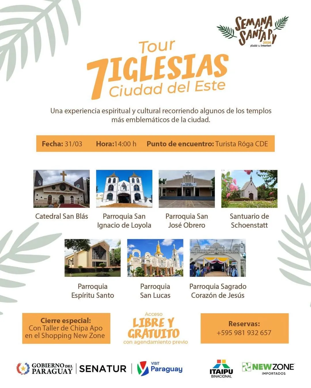 Fondo TOUR 7 IGLESIAS - SEMANA SANTA CIUDAD DEL ESTE