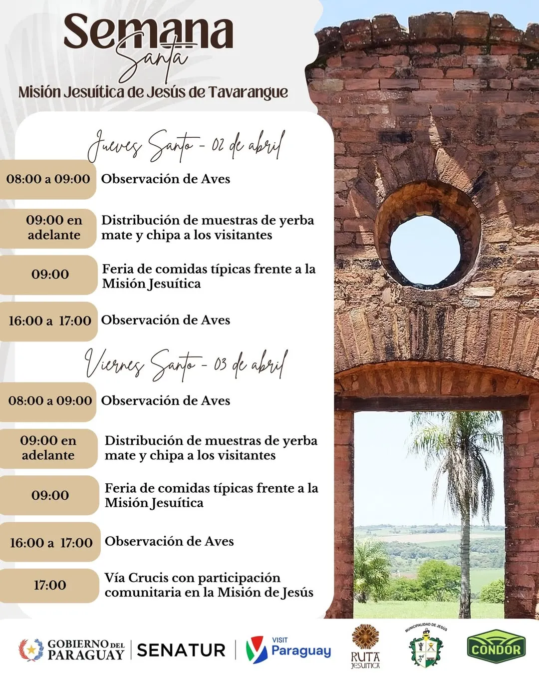 Fondo SEMANA SANTA EN JESÚS DE TAVARANGUE - PROGRAMA