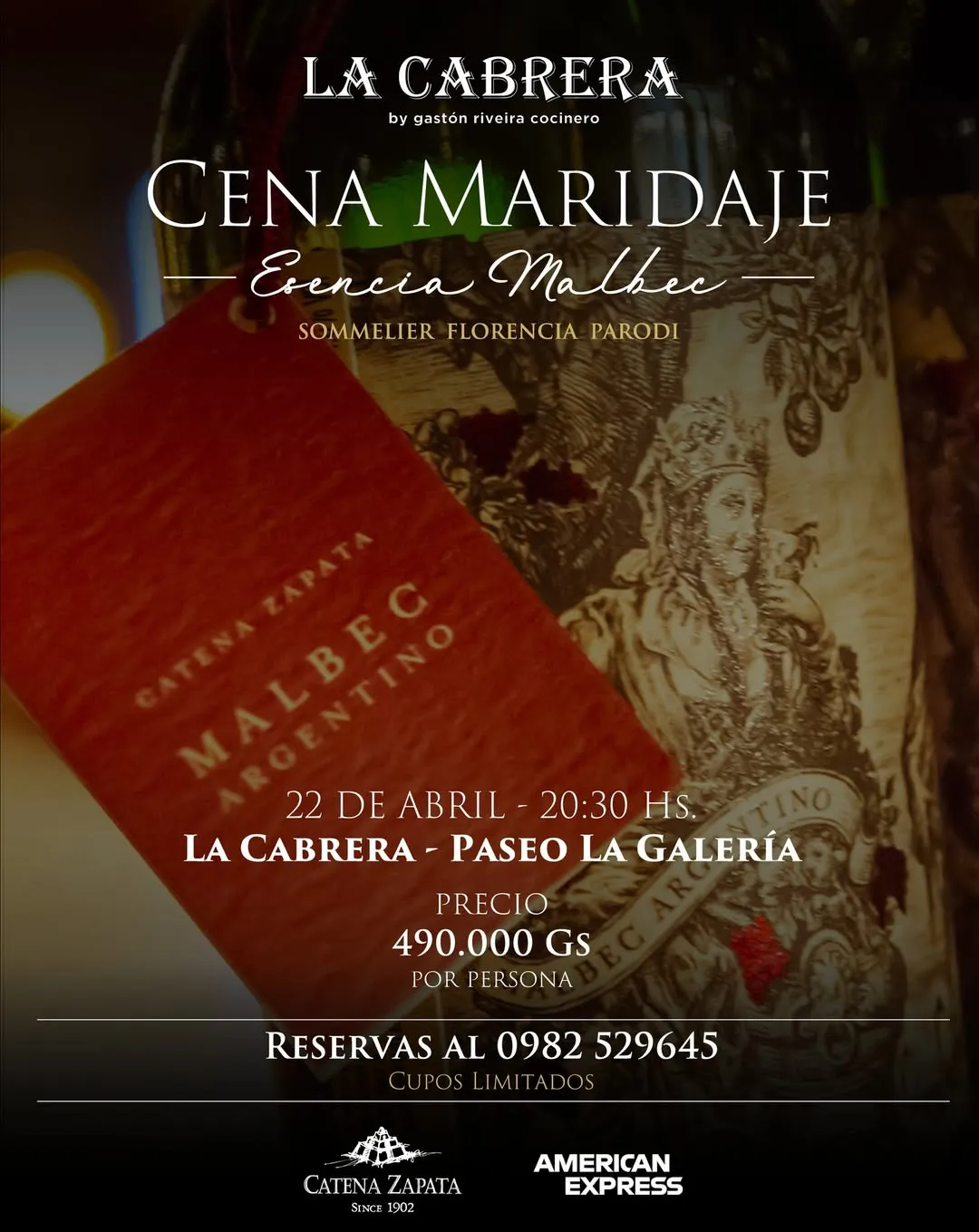 Fondo CENA MARIDAJE ESENCIA MALBEC